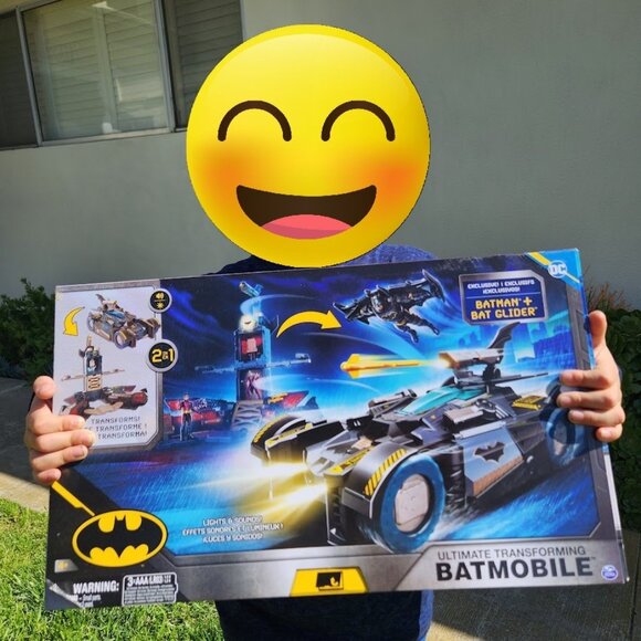 DC Comics Other - NEW DC Comics Batman Ultimate Transforming Batmobile Playset Toy Figure Glider L
